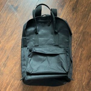 Light Canvas Black Backpack